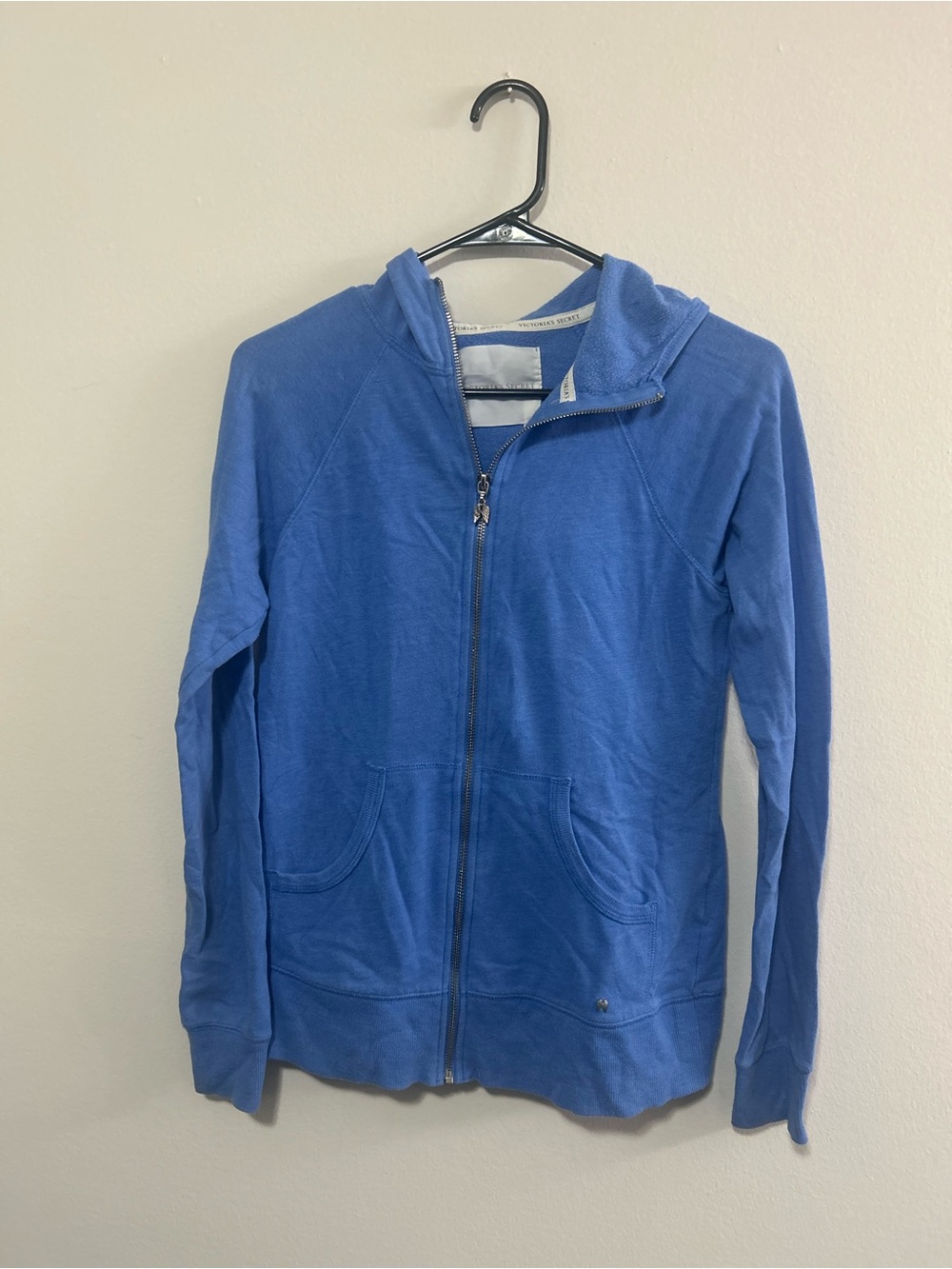 Victoria's Secret Blue Full-Zip Hooded Jacket